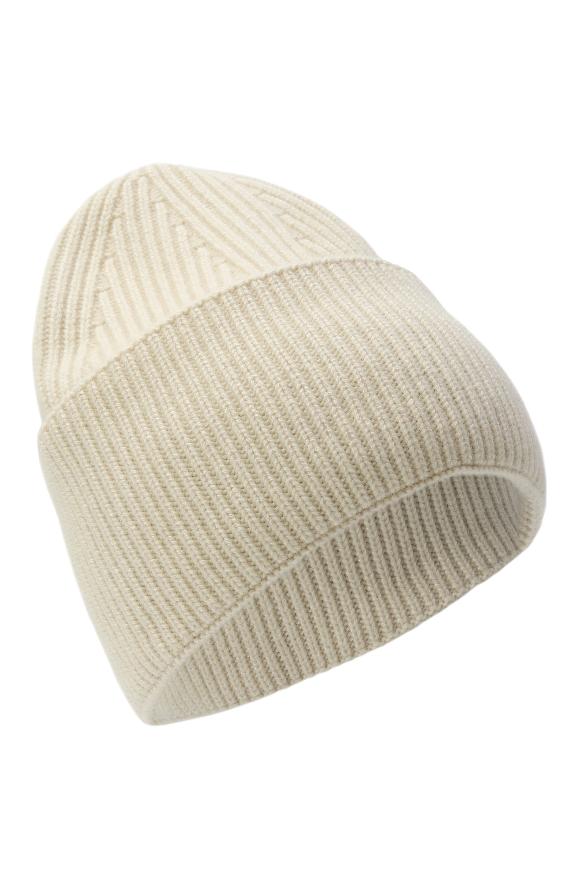 Кашемировая шапка LANEUS кремового цвета по цене 32900 руб., арт. F5LAUAHT186, фото 1 Кашемировая шапка LANEUS, арт. F5LAUAHT186, фото 1