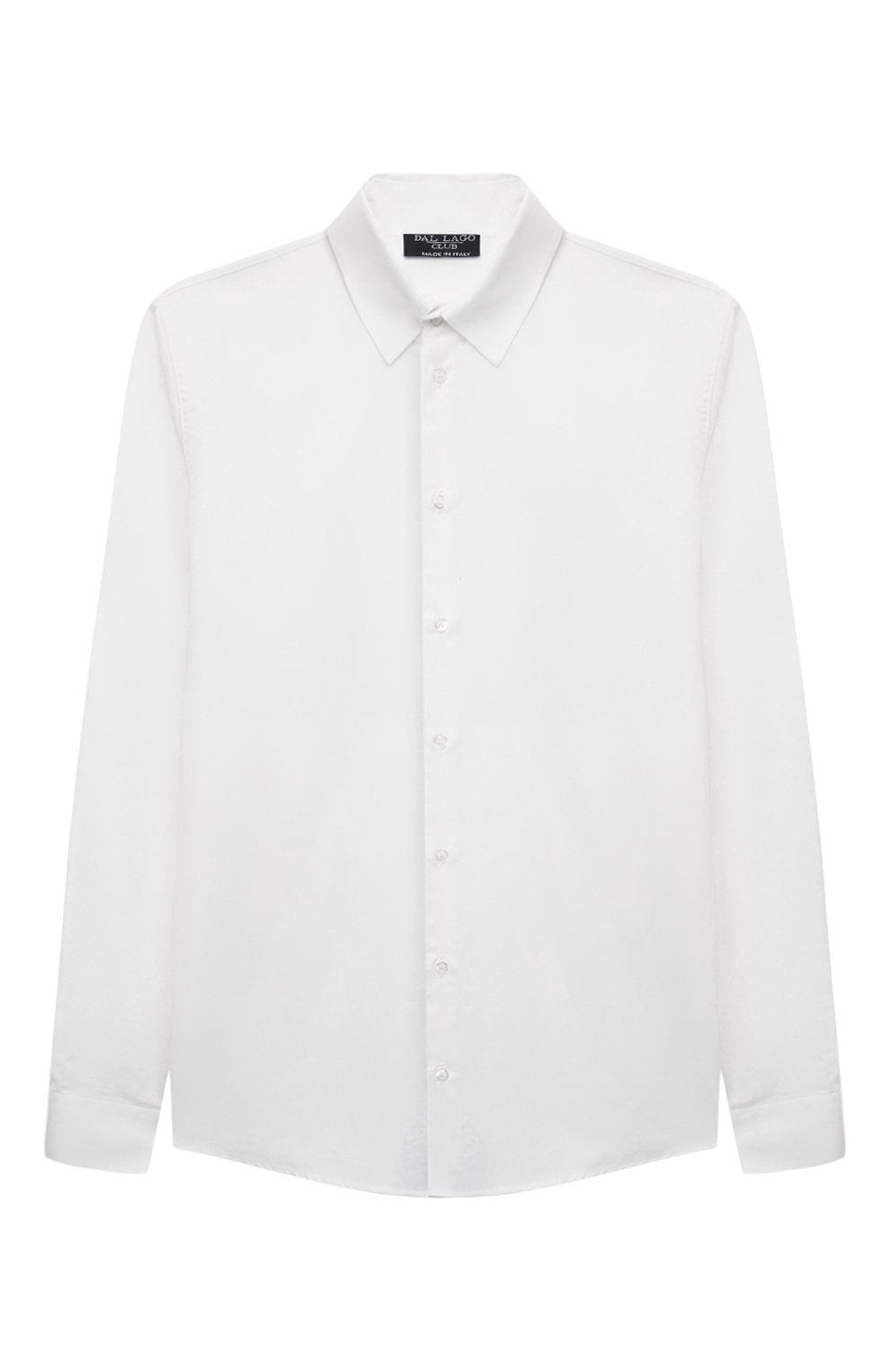 Хлопковая рубашка DAL LAGO белого цвета по цене 12250 руб., арт. N402M/1165/17/L-18/XL, фото 1 Хлопковая рубашка DAL LAGO, арт. N402M/1165/17/L-18/XL, фото 1
