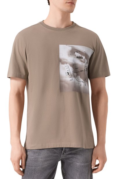 Хлопковая футболка BOSS GREEN, арт. 50533233, фото 3