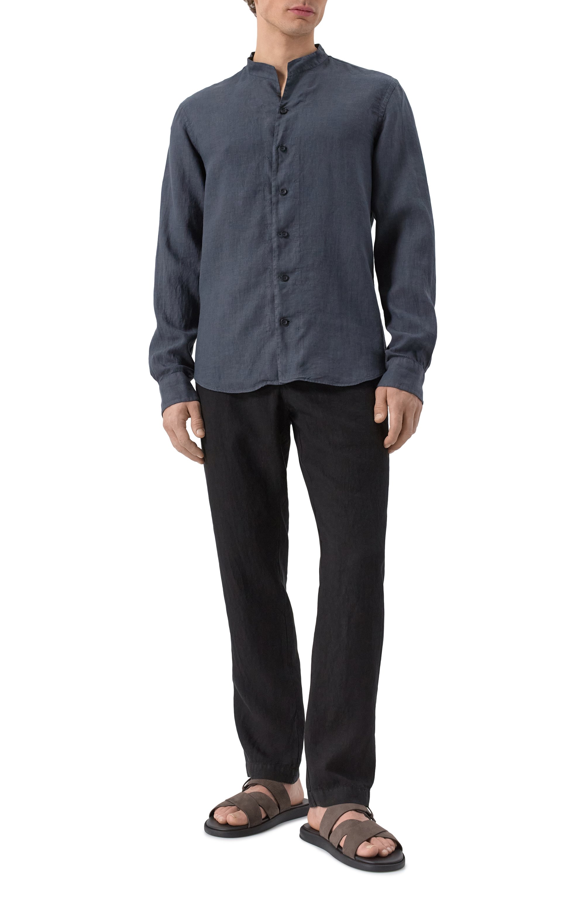 Льняная рубашка HANNES ROETHER, арт. T029PAS.608, фото 2