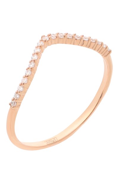 Кольцо-волна с паве MOONKA, арт. tr-wr-g, фото 3