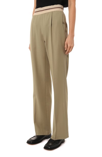 Брюки HELMUT LANG бежевого цвета по цене 51200 руб., арт. M05HW207, фото 3 Брюки HELMUT LANG, арт. M05HW207, фото 3