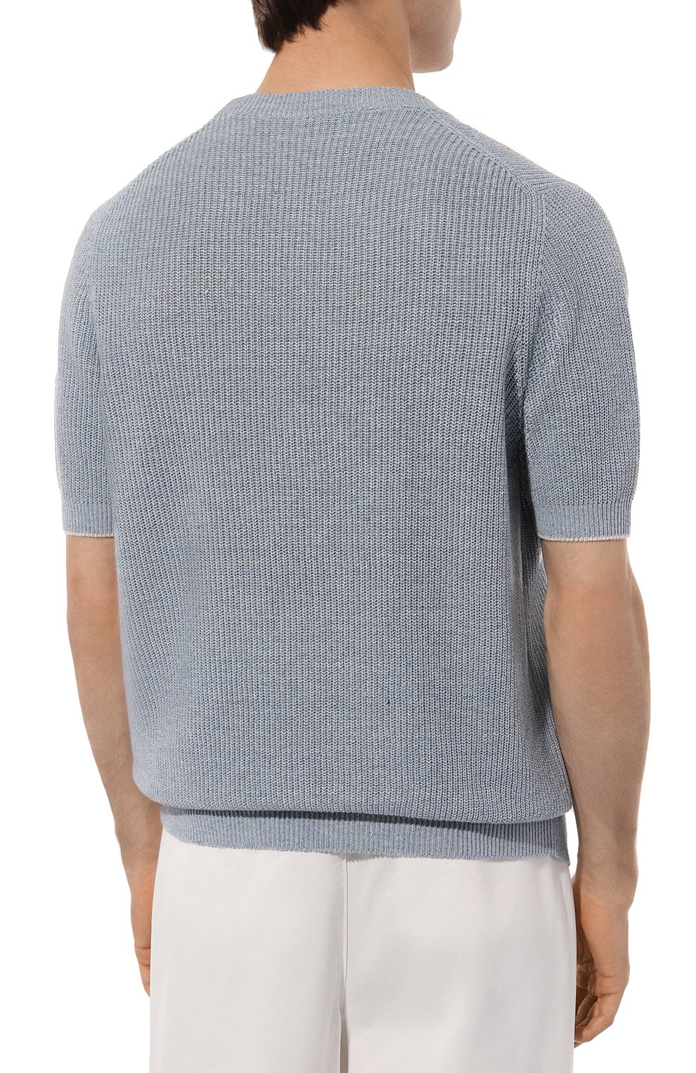 Джемпер изо льна и хлопка BRUNELLO CUCINELLI, арт. M2L70B2257, фото 4