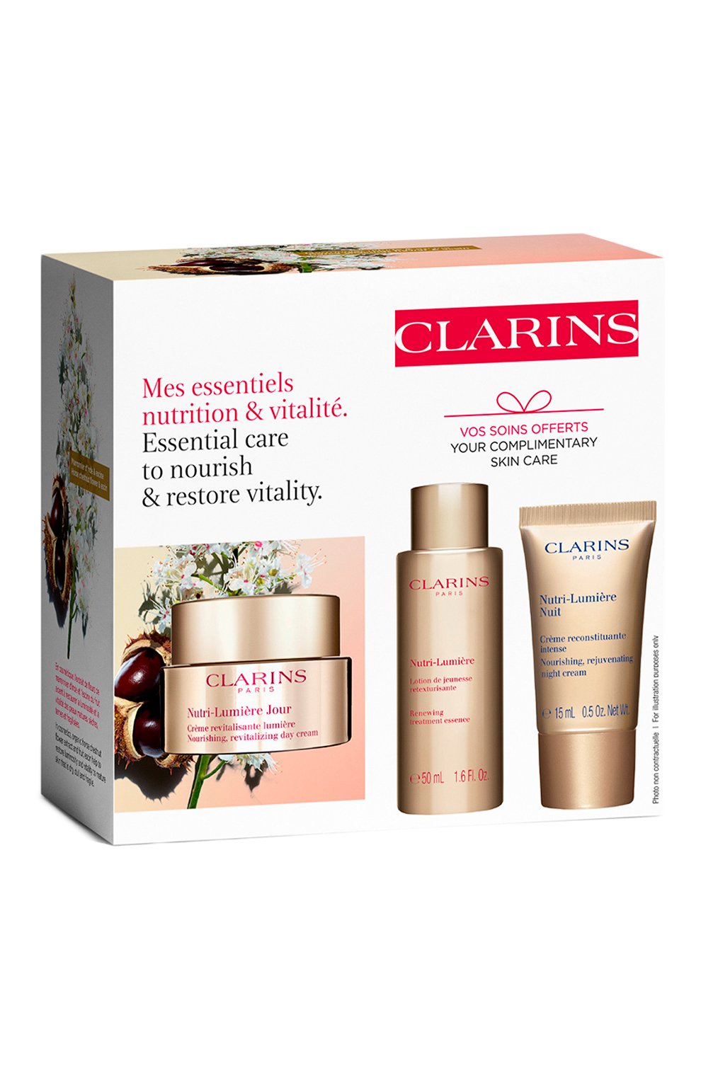 Набор для ухода за лицом nutri-lumiere (2x50+15ml) CLARINS, арт. 80097123, фото 3