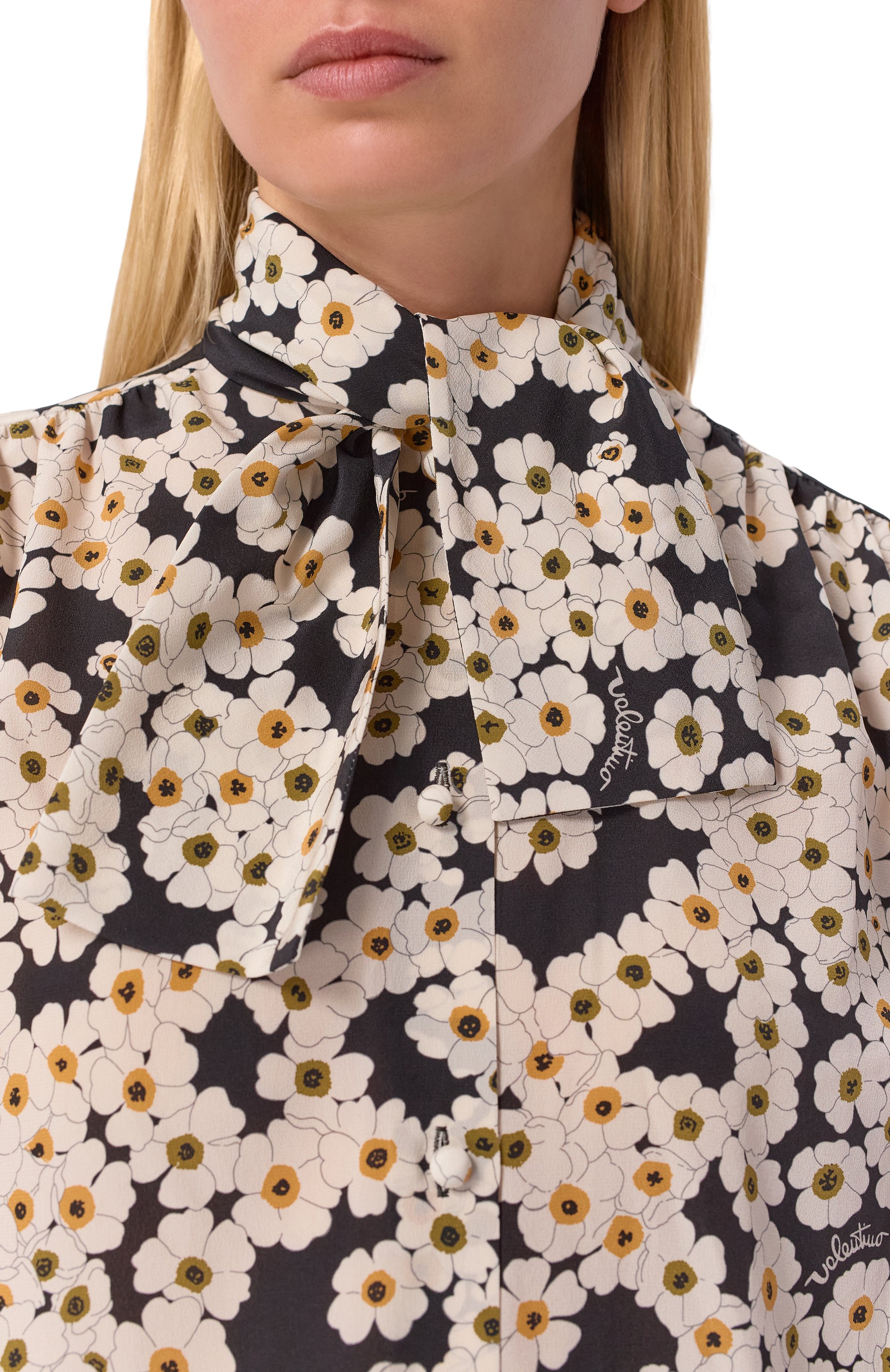 Шелковая блузка VALENTINO, арт. 8B3AB836/9WW, фото 5