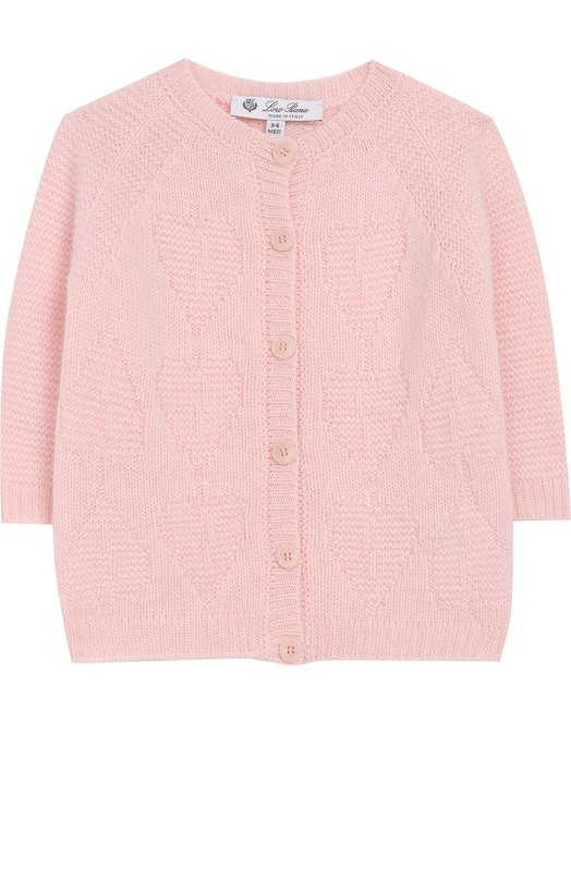 

Кашемировый кардиган фактурной вязки Loro Piana, Розовый