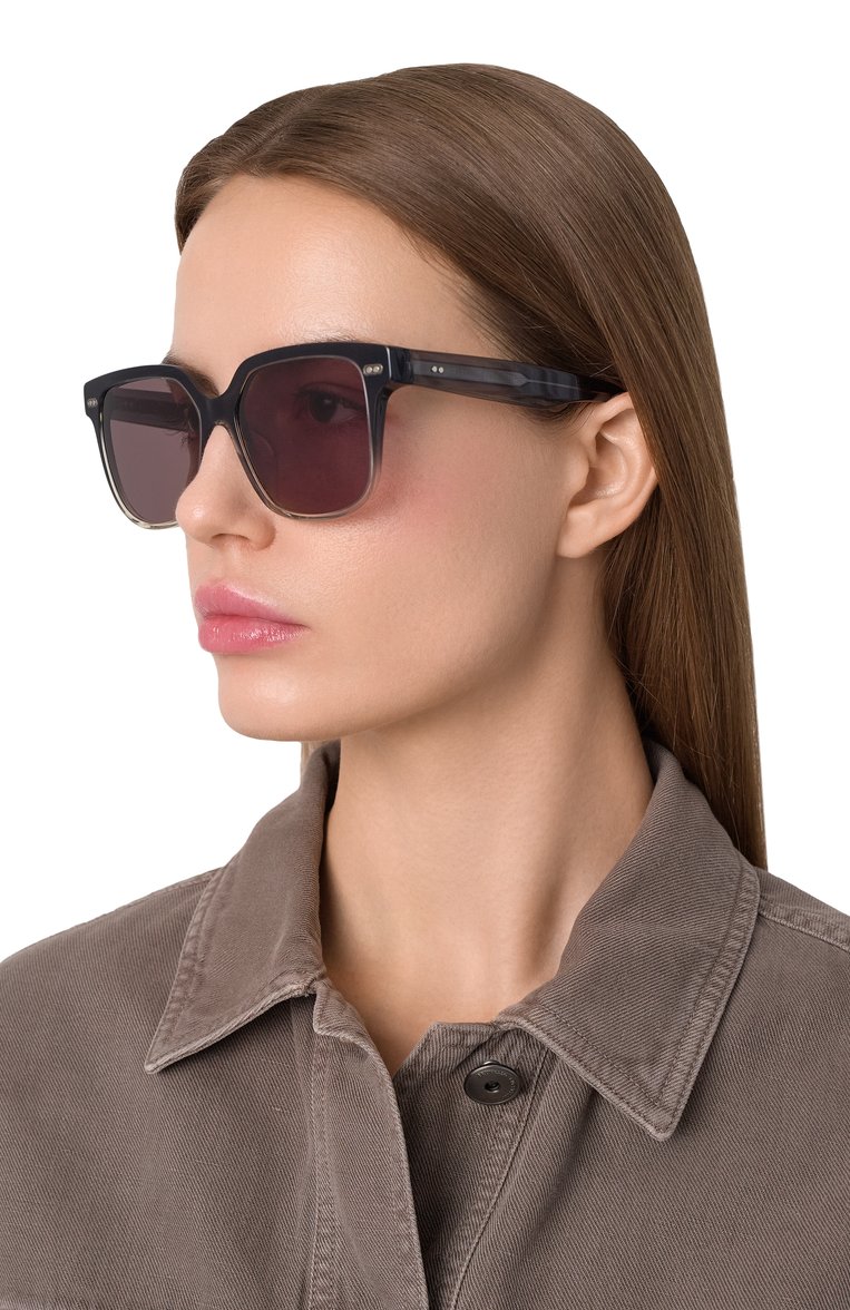 Женские солнцезащитные очки iconic meridian BRUNELLO CUCINELLI коричневого цвета, арт. M0CSTEMS09 | Фото 2 (Региональные ограничения белый список (Axapta Mercury): Не проставлено; Материал: Пластик; Нос: Не проставлено; Тип очков: С/з; Оптика Гендер: оптика-женское; Очки форма: Квадратные)
