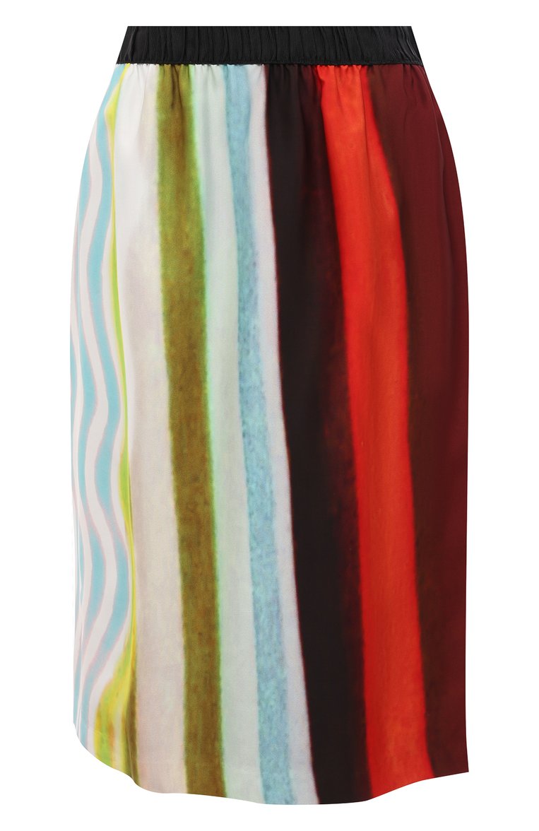 Женская разноцветная юбка из вискозы DRIES VAN NOTEN купить в интернет ...