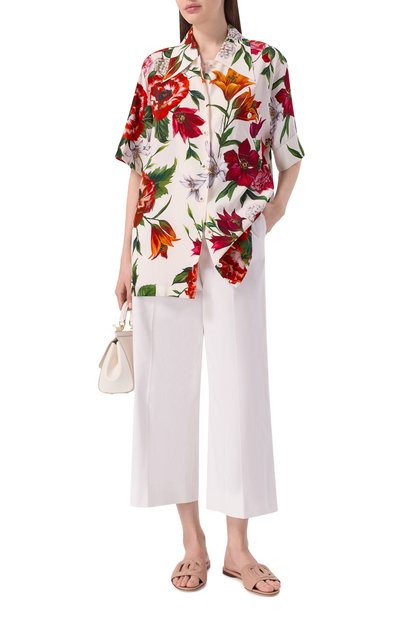 Кожаные шлепанцы bianca DOLCE & GABBANA, арт. CQ0436/AY329, фото 3