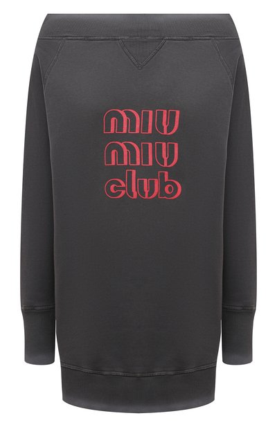 Хлопковый свитшот MIU MIU, арт. MJA810-1IG3-F0D65, фото 1