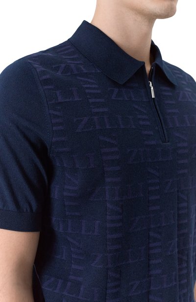 Поло из хлопка и шелка ZILLI, арт. KZP002M0147VZCP00, фото 5