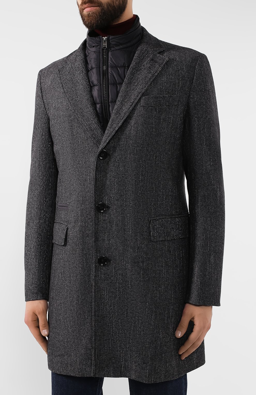 Шерстяное пальто BOSS, арт. 50418650, фото 3