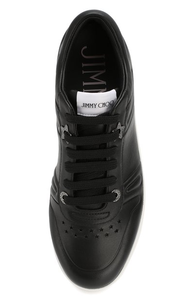 Кожаные кеды hawaii JIMMY CHOO, арт. HAWAII/F/CLF, фото 5