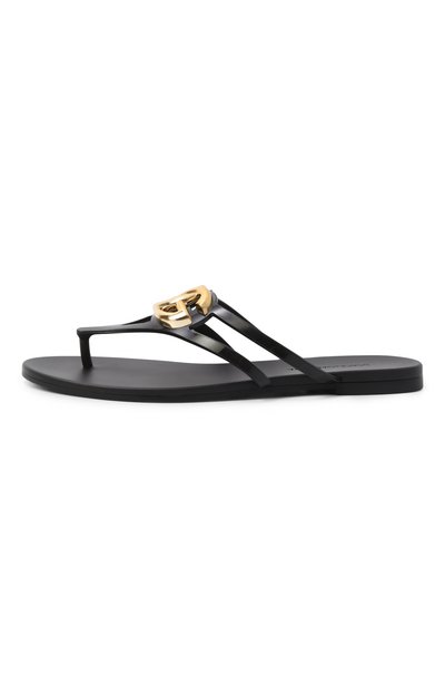 Шлепанцы DOLCE & GABBANA черного цвета по цене 38800 руб., арт. CW2418/AY817, фото 4 Шлепанцы DOLCE & GABBANA, арт. CW2418/AY817, фото 4