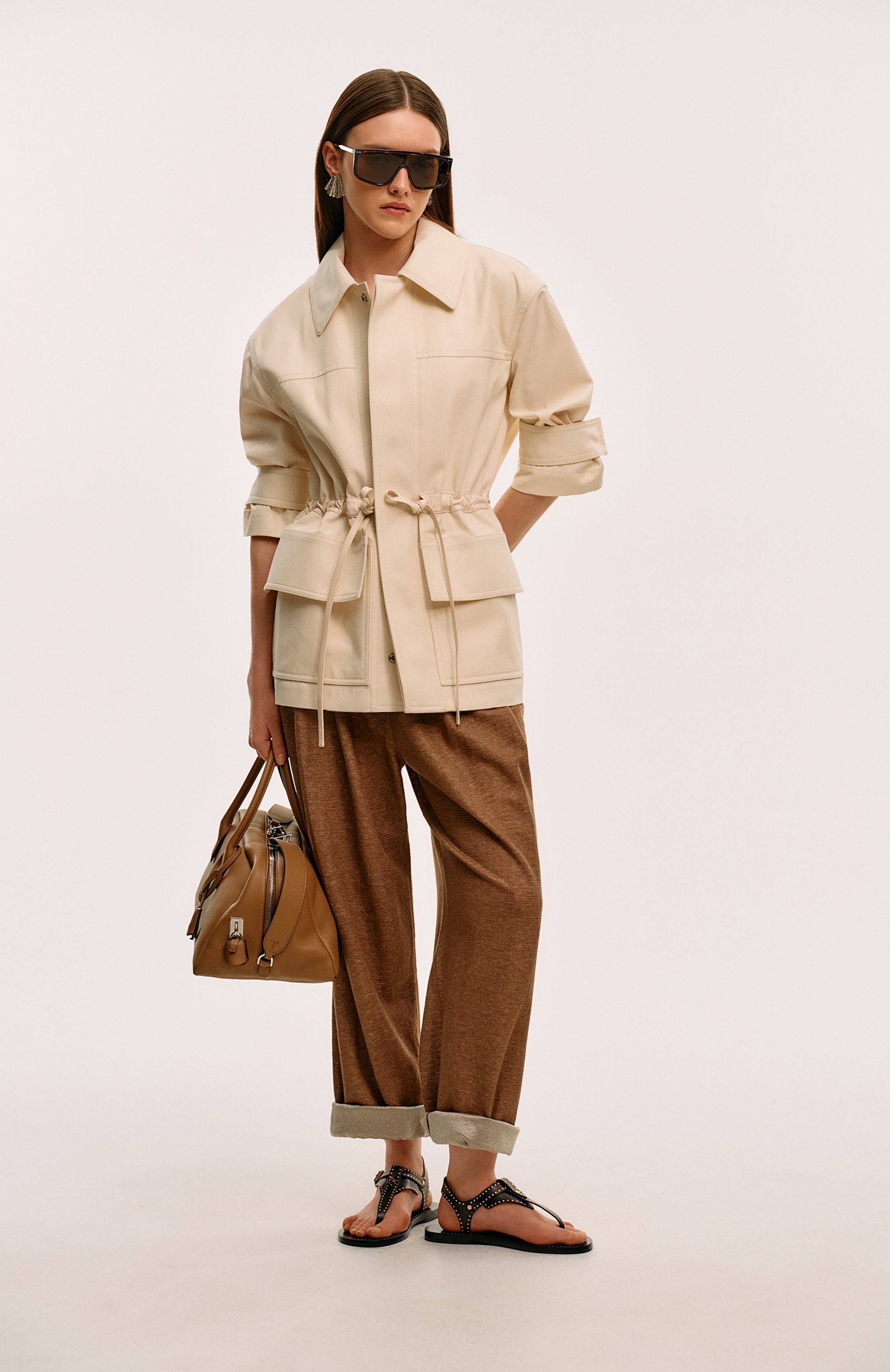 Брюки изо льна и вискозы GIORGIO ARMANI, арт. GW000906/AF15060, фото 7