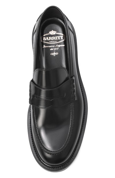 Кожаные пенни-лоферы BARRETT черного цвета по цене 74350 руб., арт. 222U053/P0LISHED, фото 5 Кожаные пенни-лоферы BARRETT, арт. 222U053/P0LISHED, фото 5