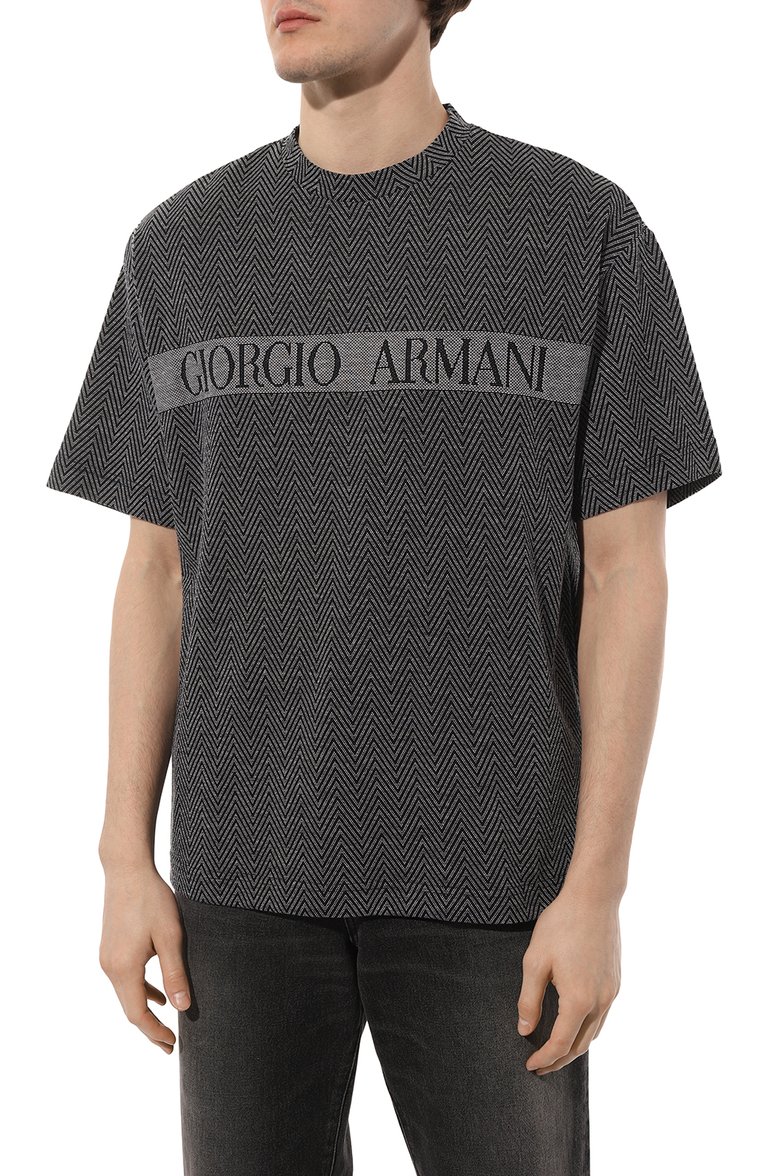 Хлопковая футболка GIORGIO ARMANI, арт. 3RST7G/SJM8Z, фото 1