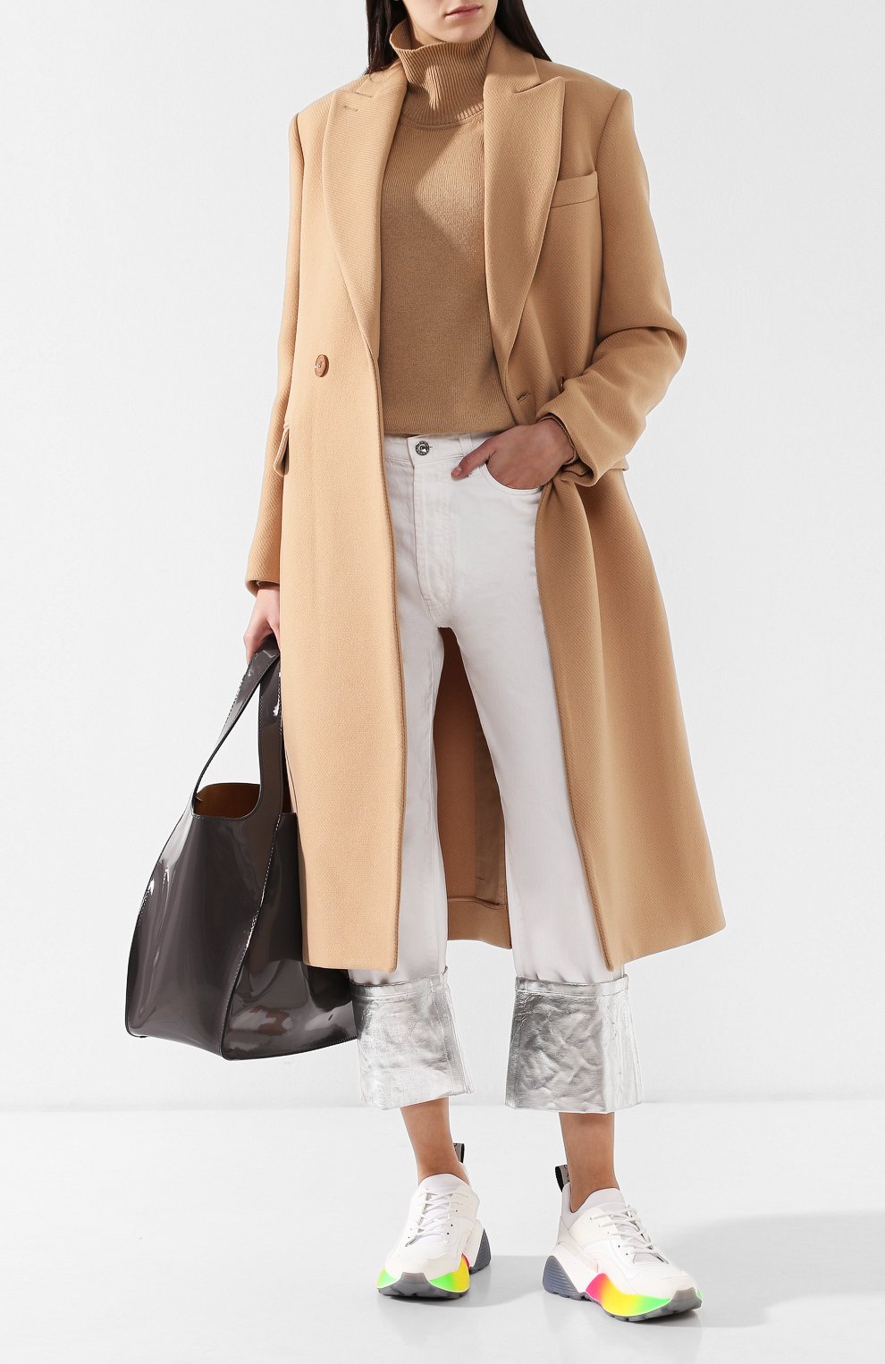 Кроссовки eclypse из эко-кожи на шнуровке STELLA MCCARTNEY, арт. 501777/W1FA4, фото 2