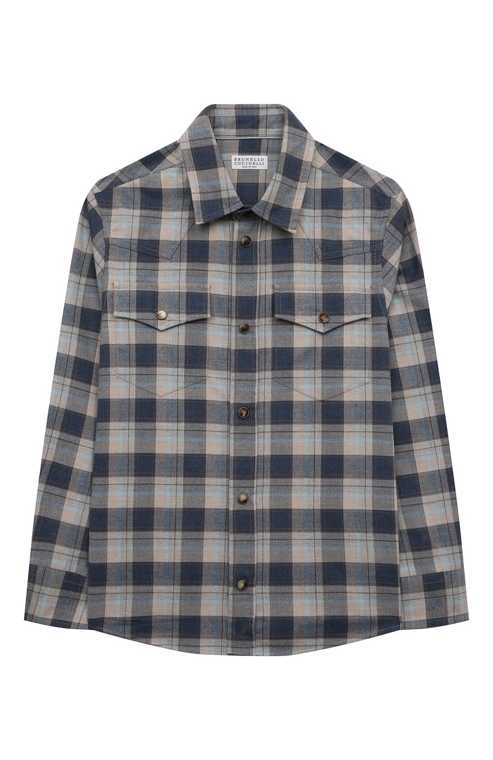 Хлопковая рубашка BRUNELLO CUCINELLI, арт. BB652C360B, фото 1