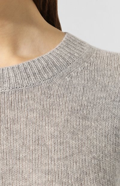 Кашемировый пуловер ISABEL MARANT серого цвета по цене 45800 руб., арт. PU1189-20P039I/CYLLIA, фото 5 Кашемировый пуловер ISABEL MARANT, арт. PU1189-20P039I/CYLLIA, фото 5