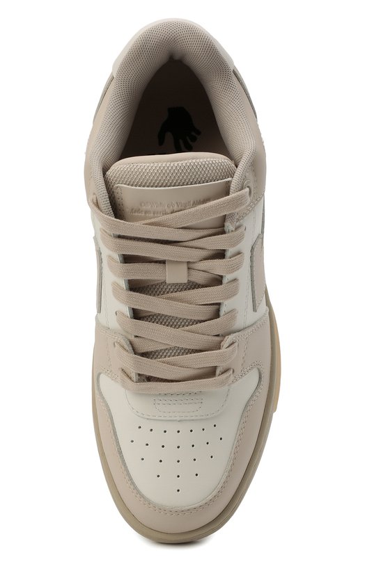 Кожаные кеды Out of Office Off-White 0WIA259C99LEA0010161 Бежевый  0WIA259C99LEA0010161 Фото 6