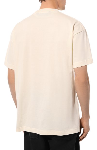 Хлопковая футболка PALM ANGELS, арт. PMAA001F24JER010, фото 4