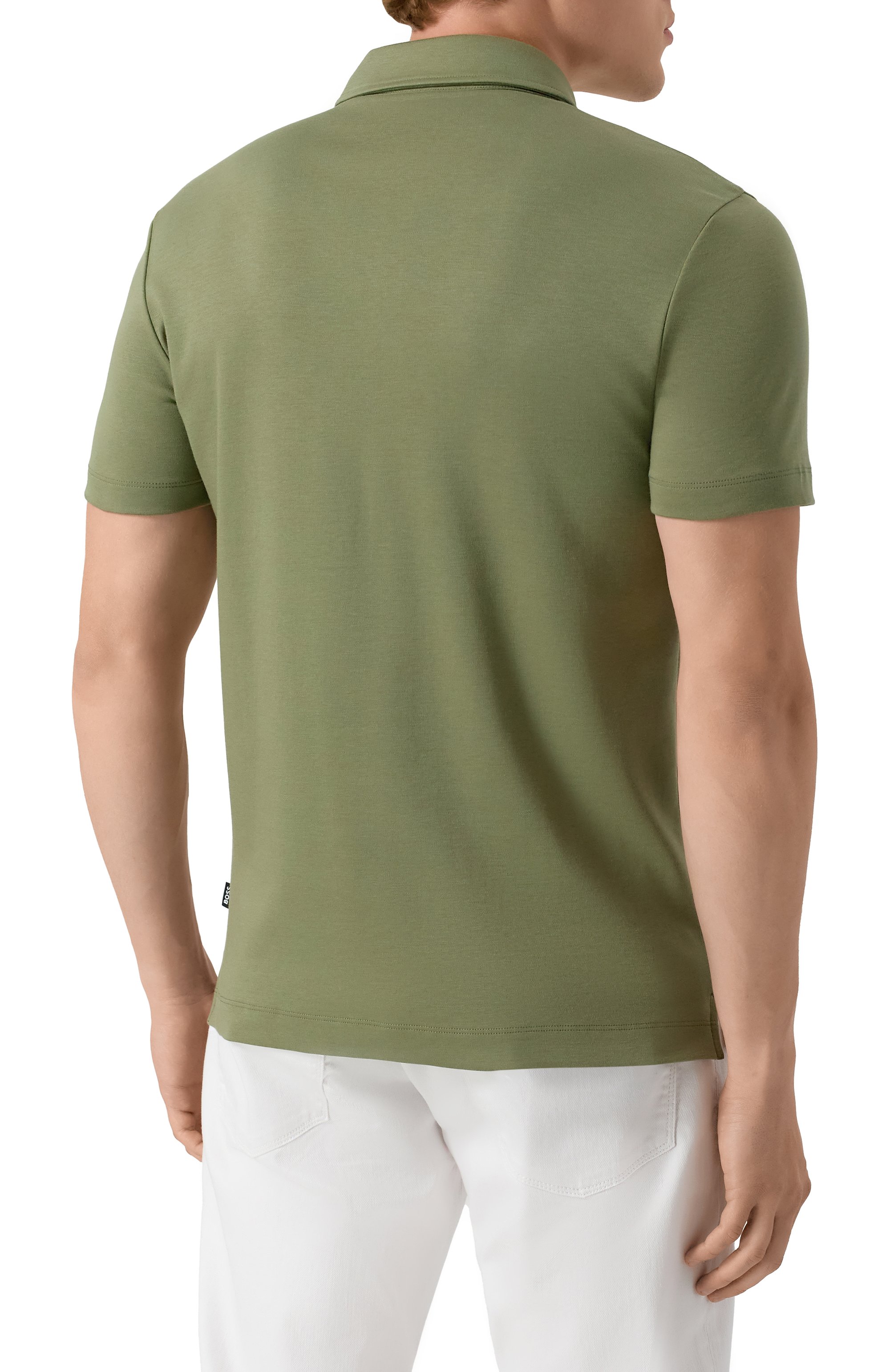 Хлопковое поло BOSS, арт. 50471335, фото 4