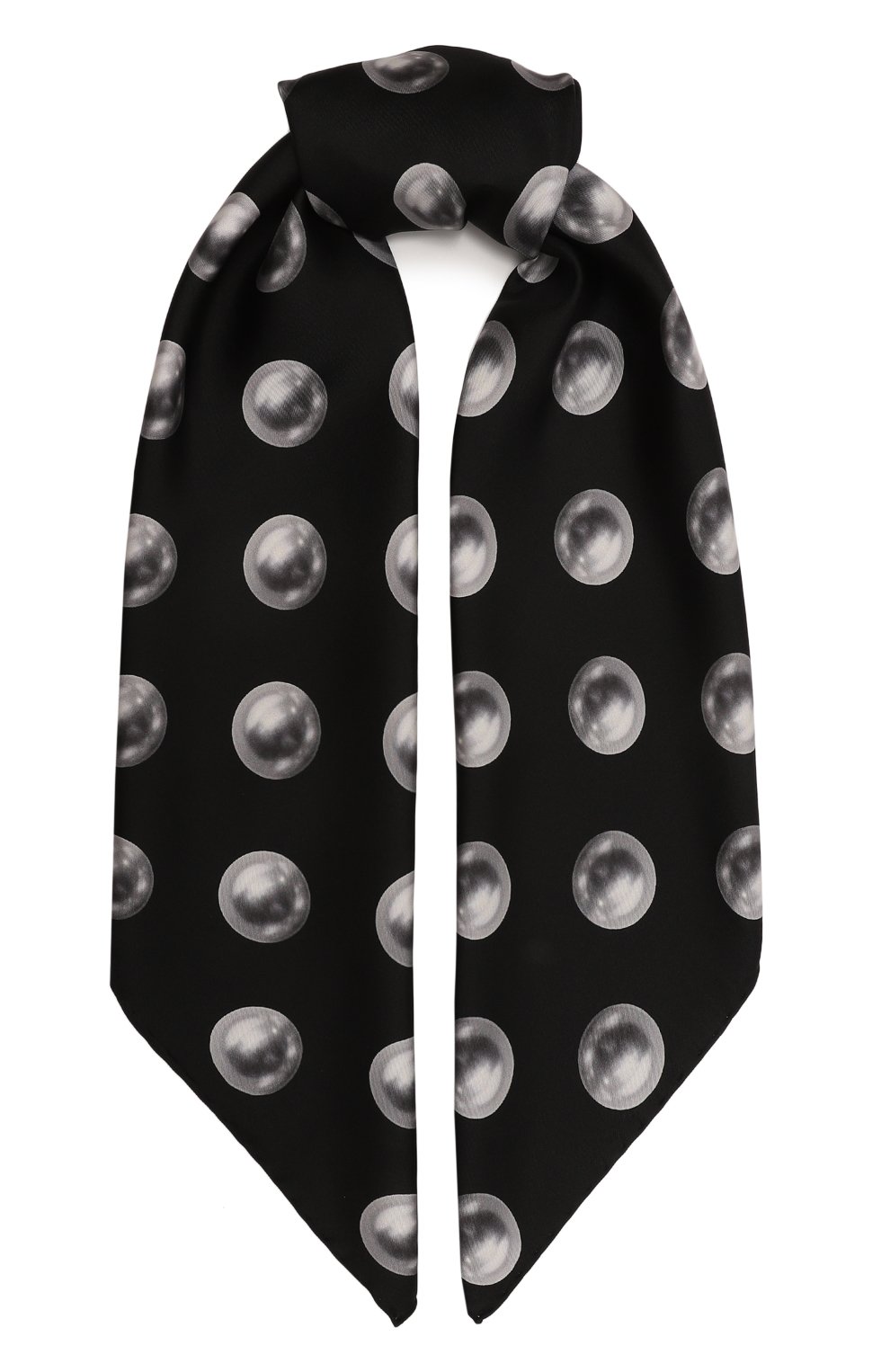 Шелковый платок LANVIN черного цвета по цене 32600 руб., арт. 6L9090/SR555/, фото 1 Шелковый платок LANVIN, арт. 6L9090/SR555/, фото 1