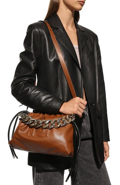 Сумка eva N21 коричневого цвета по цене 74850 руб., арт. 22EBP0901SA01, фото 2 Сумка eva N21, арт. 22EBP0901SA01, фото 2