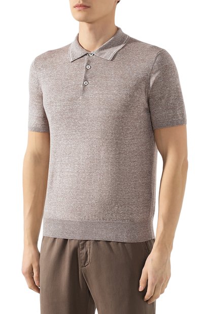 Поло изо льна и хлопка FIORONI, арт. MK20701C1, фото 3