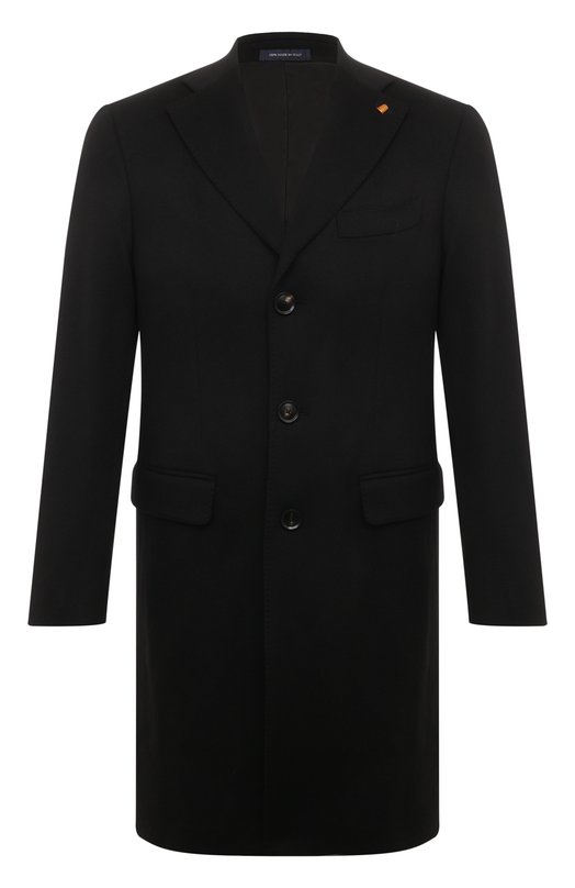 Кашемировое пальто Sartoria Latorre A0STA/UG074X Чёрный A0STA/UG074X