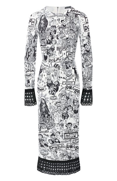 Женское платье с принтом DOLCE & GABBANA, арт. F6D6KT/FS8B6