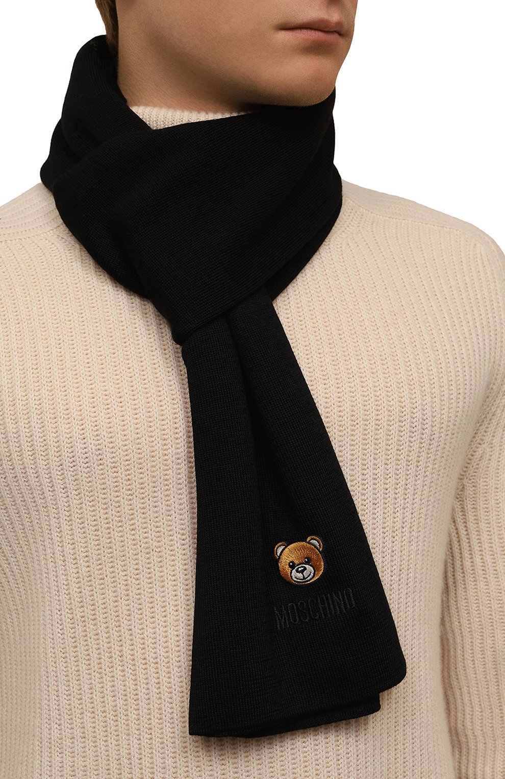 Шерстяной шарф MOSCHINO, арт. 30620/M1339, фото 2