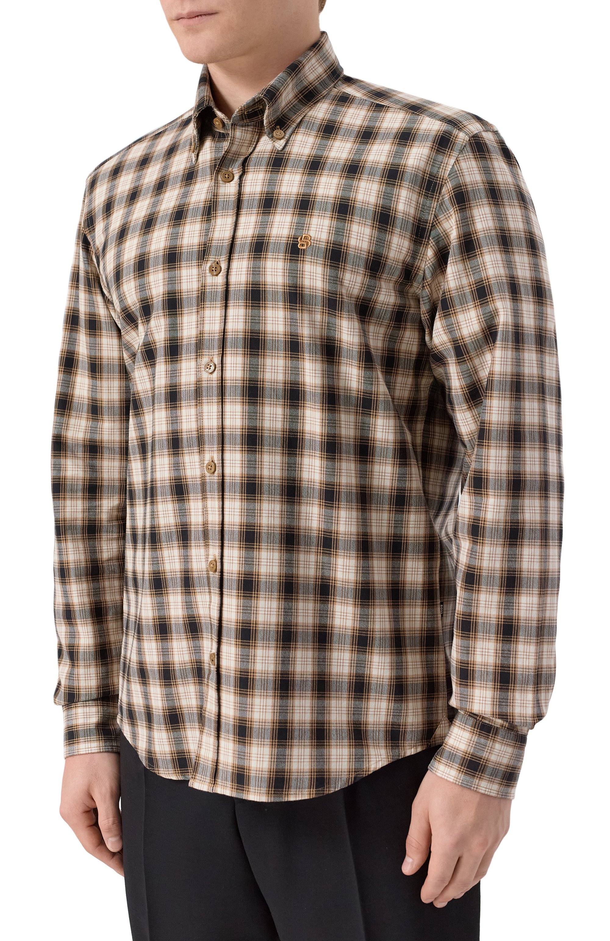 Хлопковая рубашка BOSS, арт. 50545221, фото 3