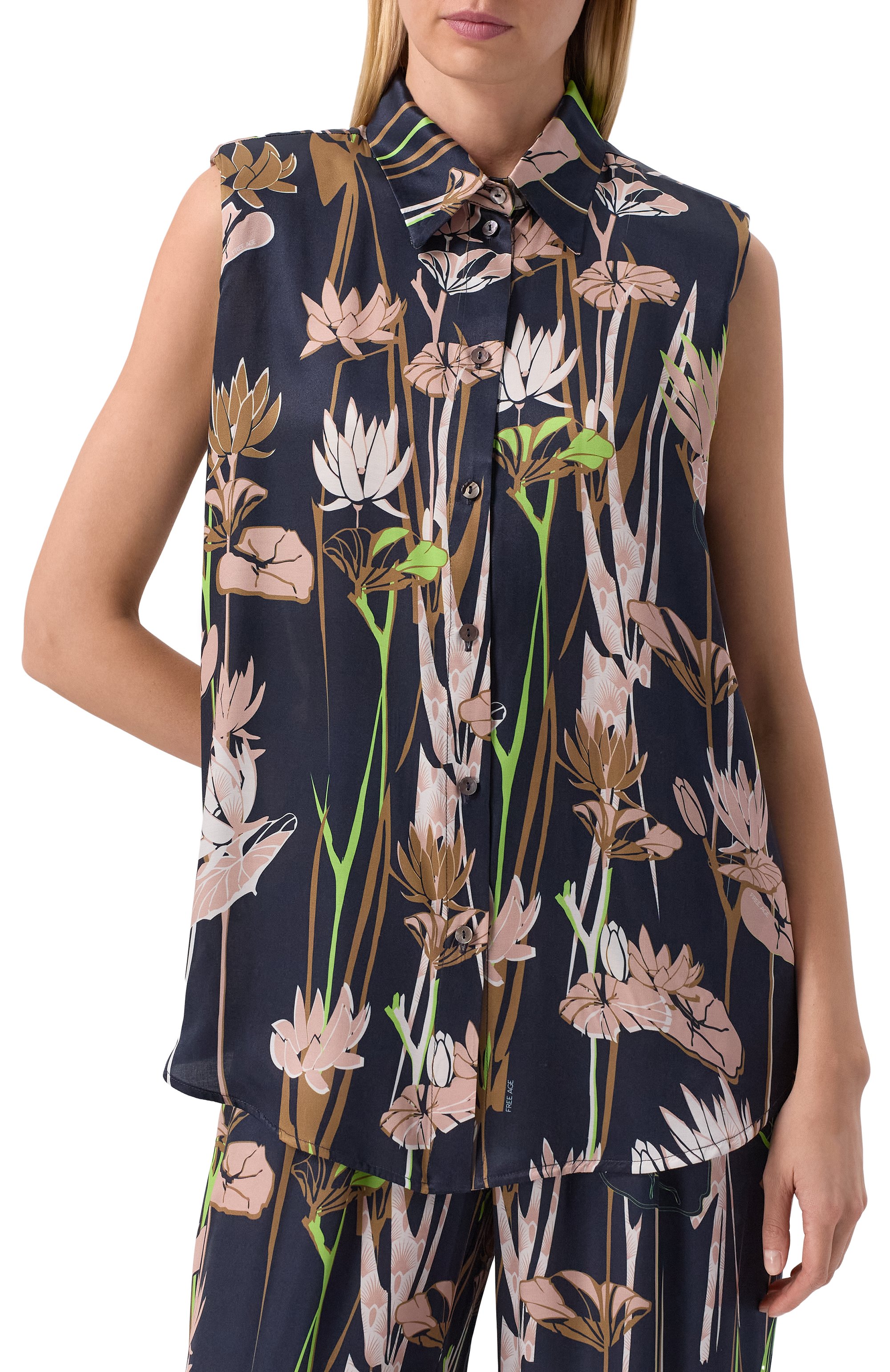 Атласная блузка FREEAGE, арт. WS25.BL017M.6001.499, фото 3