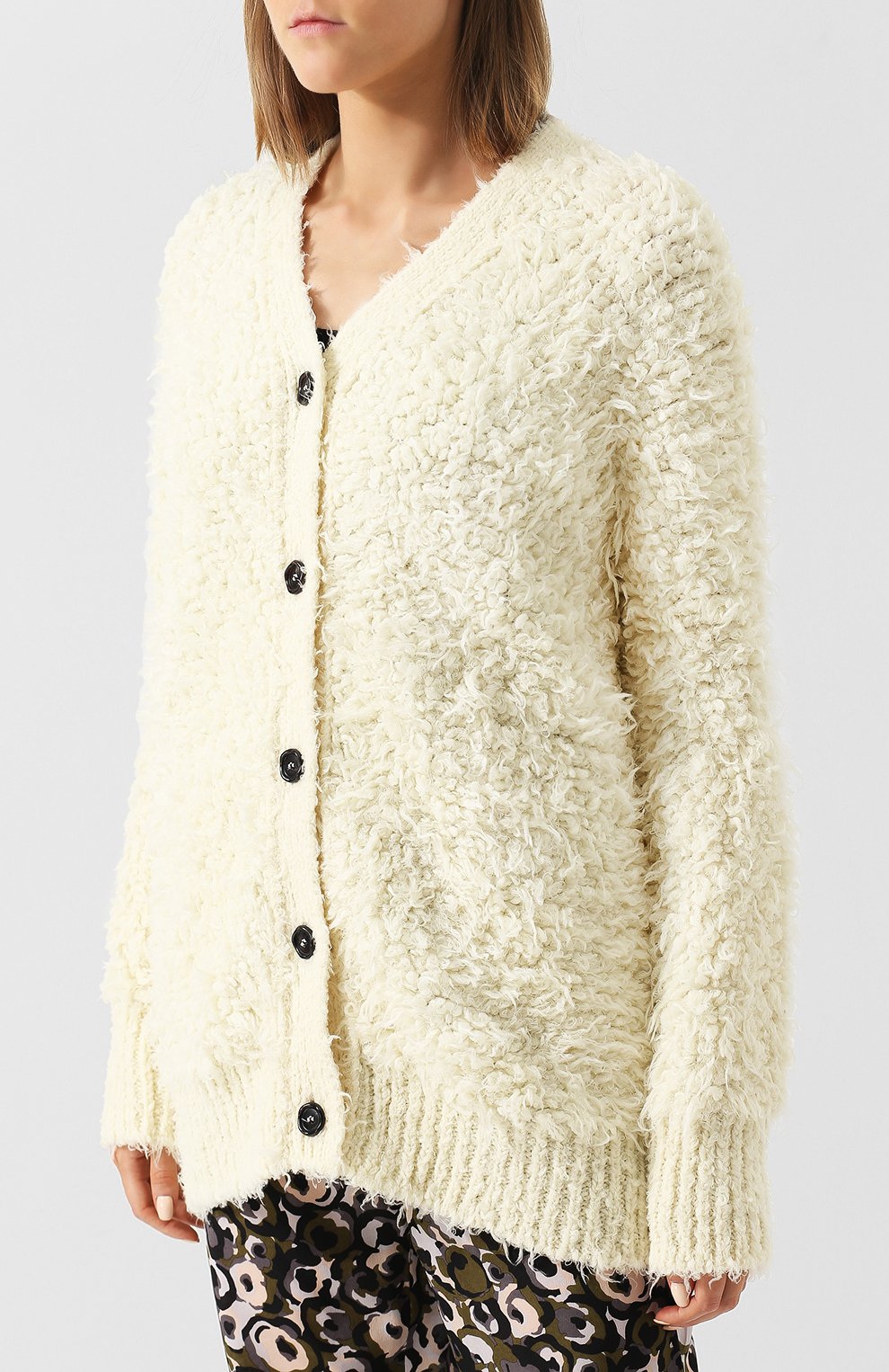 Шерстяной кардиган на пуговицах MARNI, арт. CDMD0014Q0/FWL51, фото 3