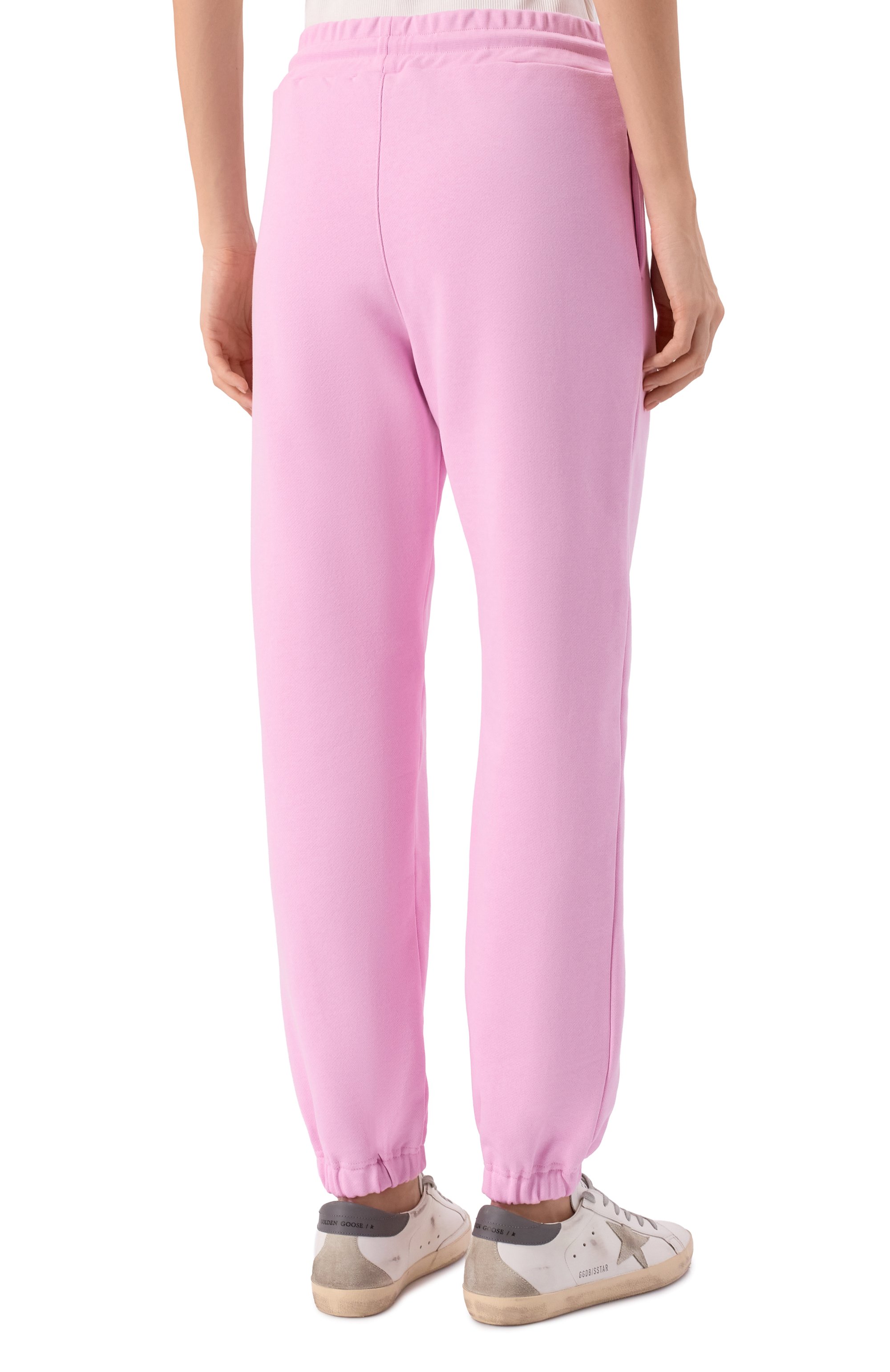 Хлопковые джоггеры MSGM розового цвета по цене 28350 руб., арт. 4041MDP500/267000, фото 4 Хлопковые джоггеры MSGM, арт. 4041MDP500/267000, фото 4