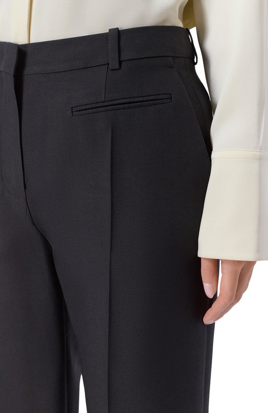 Брюки из шерсти и шелка 12 STOREEZ 137103 Чёрный  137103 Фото 5