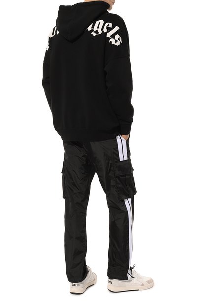 Хлопковое худи PALM ANGELS черного цвета по цене 68950 руб., арт. PMBB036C99FLE0031001, фото 2 Хлопковое худи PALM ANGELS, арт. PMBB036C99FLE0031001, фото 2