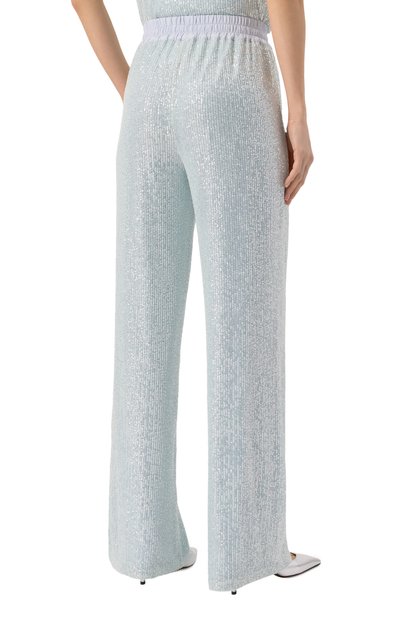 Брюки с отделкой пайетками KITON голубого цвета по цене 263500 руб., арт. D59127K0989E01, фото 4 Брюки с отделкой пайетками KITON, арт. D59127K0989E01, фото 4