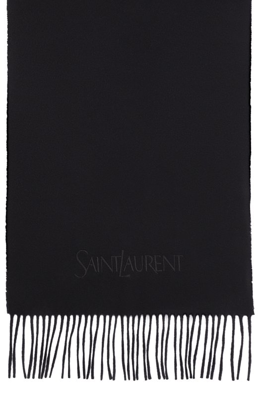 Кашемировый шарф Saint Laurent 748959/3Y201 Чёрный  748959/3Y201 Фото 4