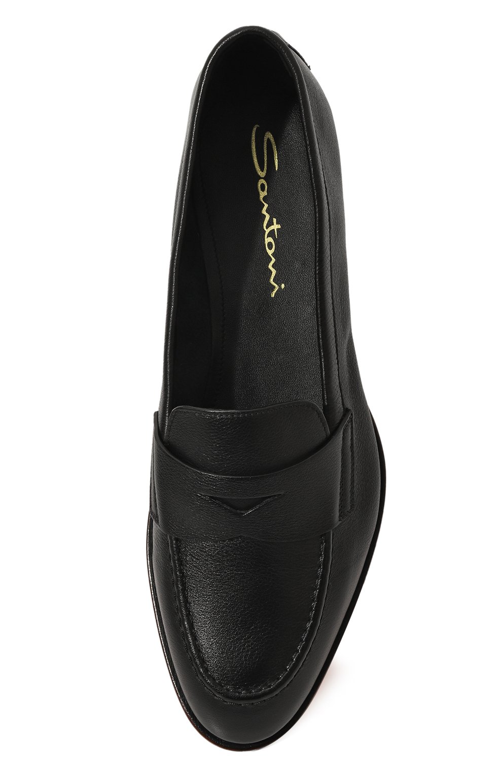 Кожаные пенни-лоферы SANTONI, арт. WUSF59962HAFSSW6N01, фото 6