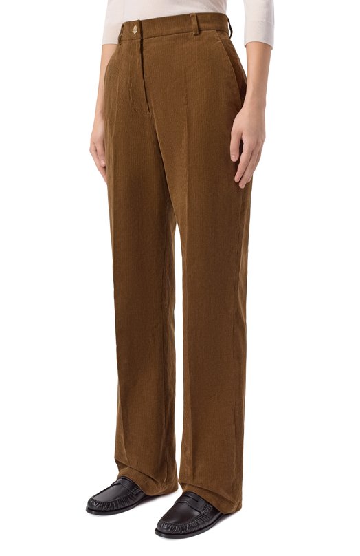 Вельветовые брюки Хохлома х Алена Ахмадуллина WTP2341 Коричневый  WTP2341 Фото 3
