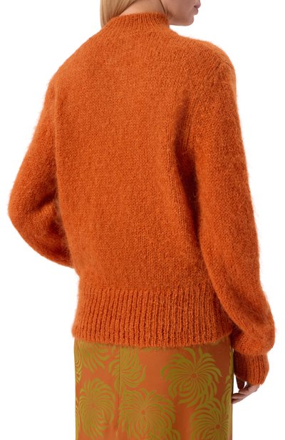 Шерстяной свитер DRIES VAN NOTEN оранжевого цвета по цене 86500 руб., арт. 252-011249-2733, фото 4 Шерстяной свитер DRIES VAN NOTEN, арт. 252-011249-2733, фото 4