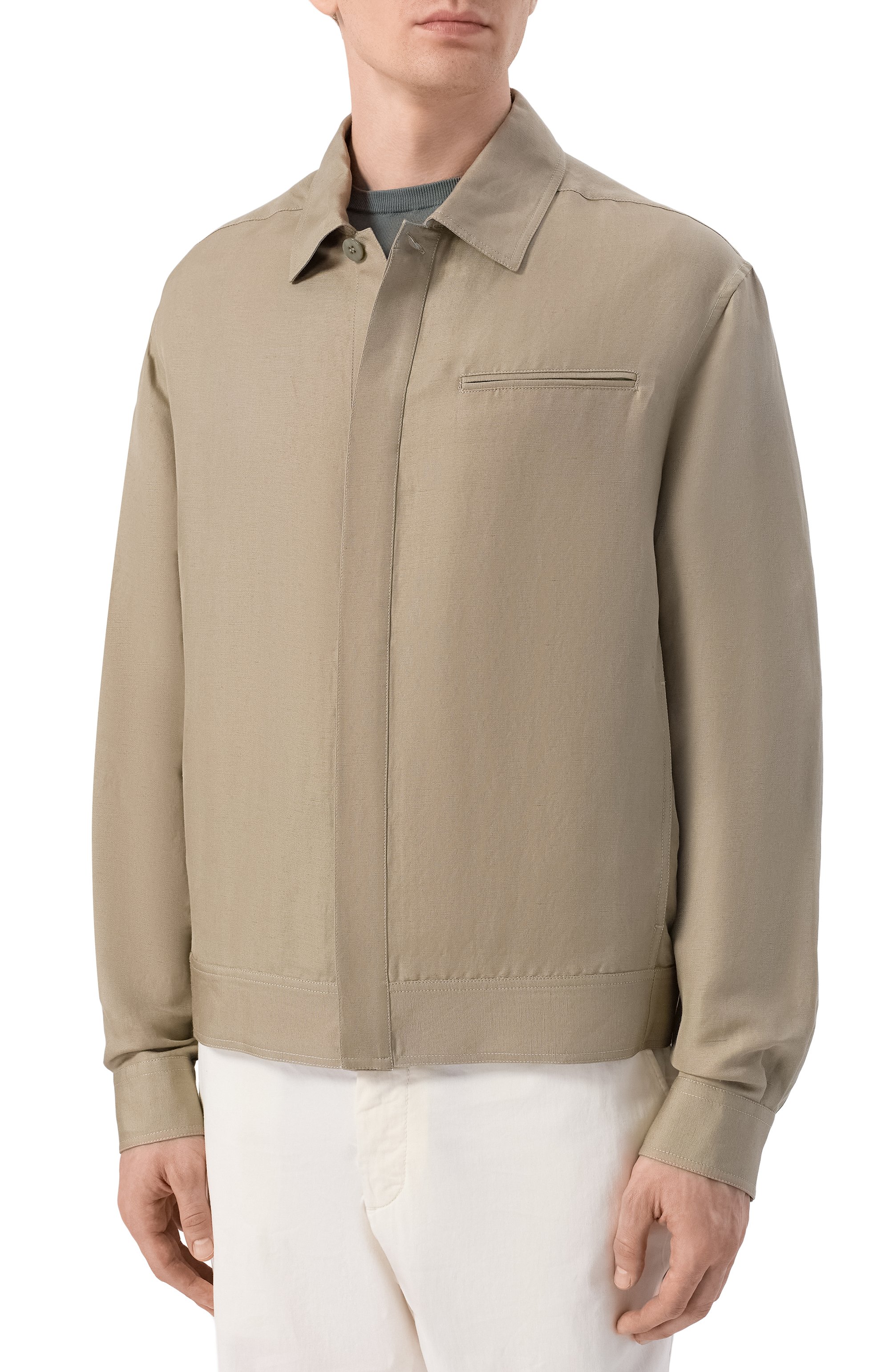 Куртка-рубашка изо льна и шелка MVST, арт. M26.2PM.B011/F123 LIN0 SETA, фото 3