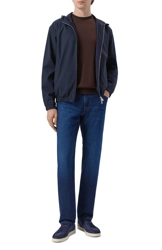 Шерстяной бомбер Marco Pescarolo MACAN/53F16 Синий  MACAN/53F16 Фото 2