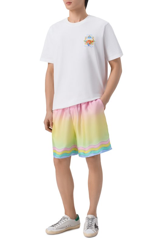 Шелковые шорты Casablanca M-SP26-TR-399-02 Разноцветный  M-SP26-TR-399-02 Фото 2