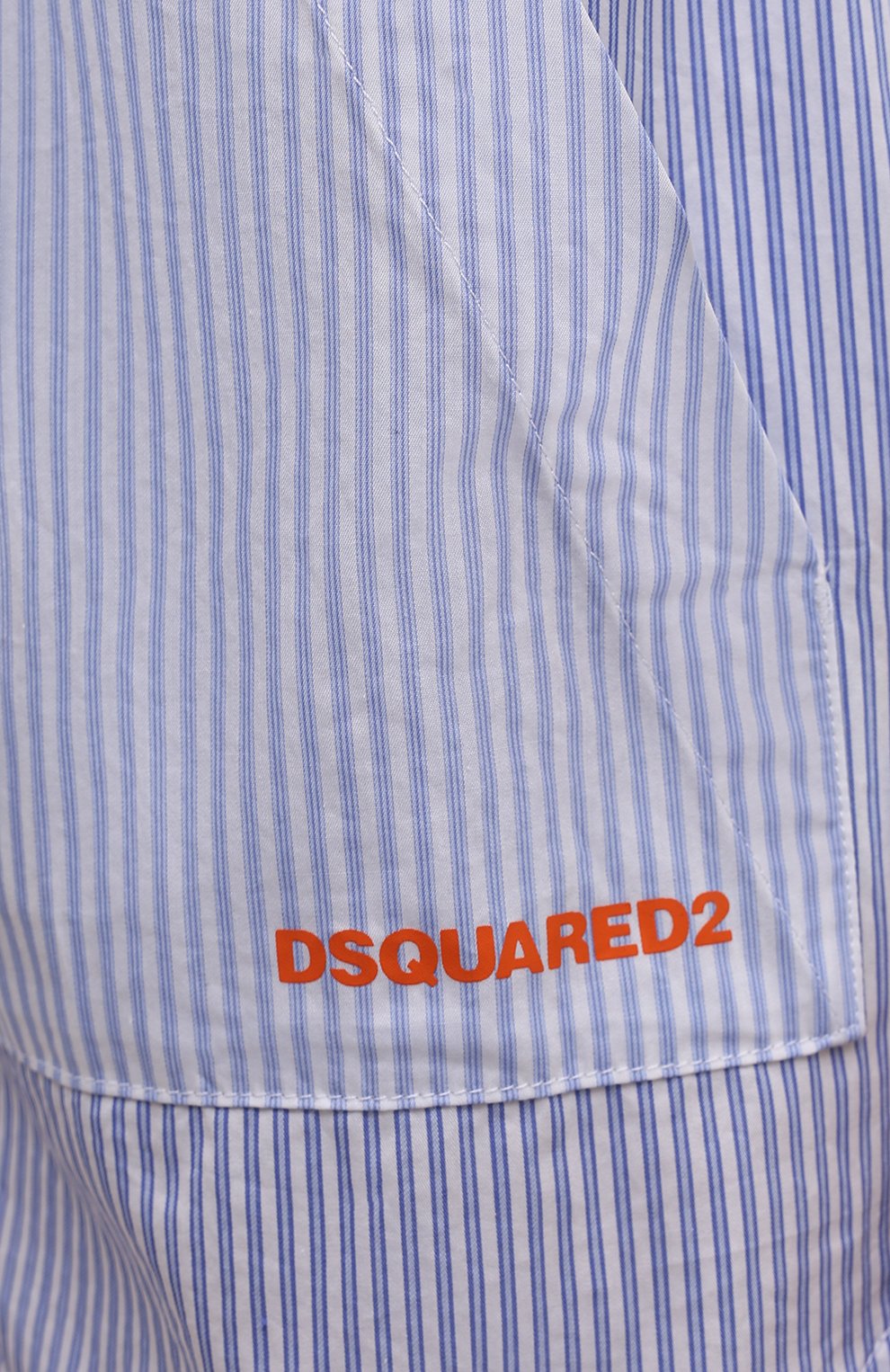 Хлопковые шорты DSQUARED2 голубого цвета по цене 39950 руб., арт. S75MU0397/S54392, фото 5 Хлопковые шорты DSQUARED2, арт. S75MU0397/S54392, фото 5