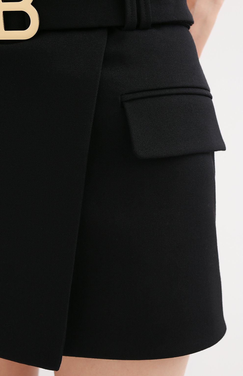 Шерстяная юбка BALMAIN, арт. UF14014/167L, фото 5