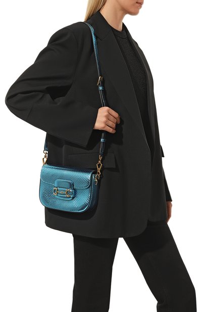 Сумка 1955 horsebit из кожи питона GUCCI, арт. 677266 E1DFG, фото 2